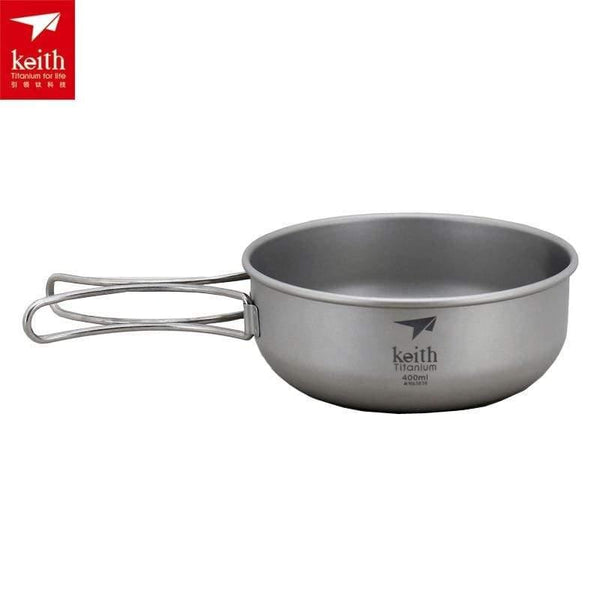 Planet Gates Ti5323 Camping 300ML-600ML  Titanium  Bowl Folding Bowl lightweight only Ti5323/Ti5326