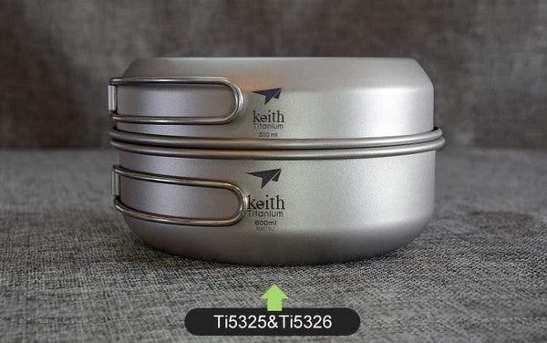 Planet Gates Ti5323 Camping 300ML-600ML  Titanium  Bowl Folding Bowl lightweight only Ti5323/Ti5326