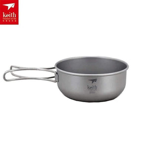 Planet Gates Ti5323 Camping 300ML-600ML  Titanium  Bowl Folding Bowl lightweight only Ti5323/Ti5326