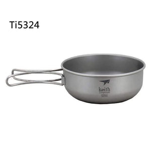 Planet Gates Ti5324 Camping 300ML-600ML  Titanium  Bowl Folding Bowl lightweight only Ti5323/Ti5326