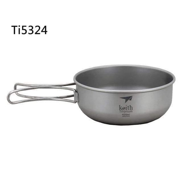 Planet Gates Ti5324 Camping 300ML-600ML  Titanium  Bowl Folding Bowl lightweight only Ti5323/Ti5326