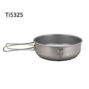 Planet Gates Ti5325 Camping 300ML-600ML  Titanium  Bowl Folding Bowl lightweight only Ti5323/Ti5326