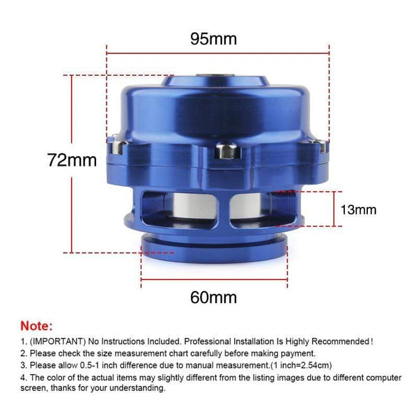Planet Gates Tial style 50mm Blow Off Valve CNC BOV Authentic with v-band Flange with logo or not logo