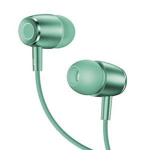 Planet Gates Tiffany Blue EP-26 Tiffany Blue in-ear Metal Earphones,USAMS 3.5mm Hifi Earbuds Bass Earphones Stereo Headset inear Wired Ear phone With Mic