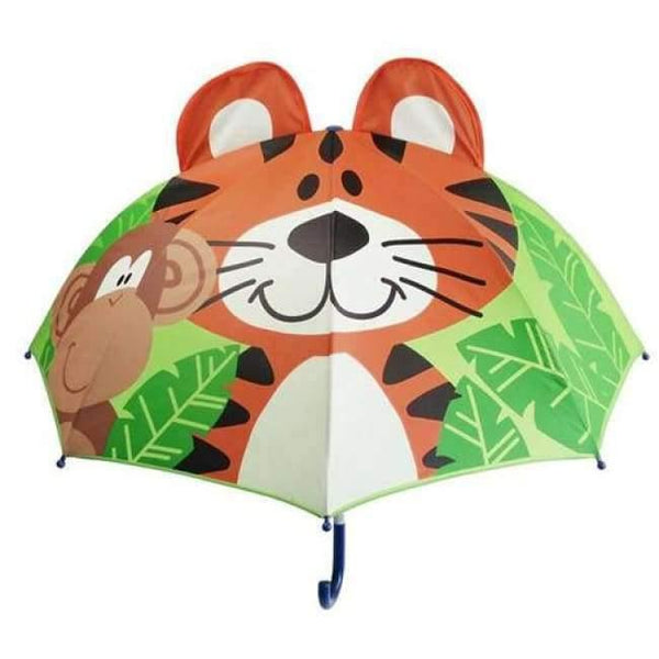 Planet Gates tiger Cartoon Children Umbrella animation creative  long-handled 3D ear modeling kids umbrella For boys girls