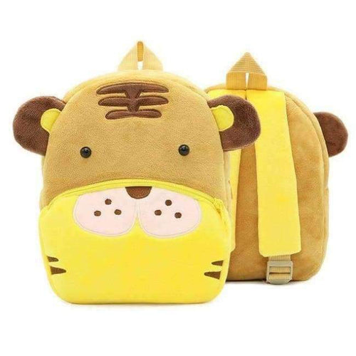 Planet Gates Tiger Children School Backpack Cartoon Rainbow Unicorn Design Soft Plush Material For Toddler Baby Girls Kindergarten Kids School Bags