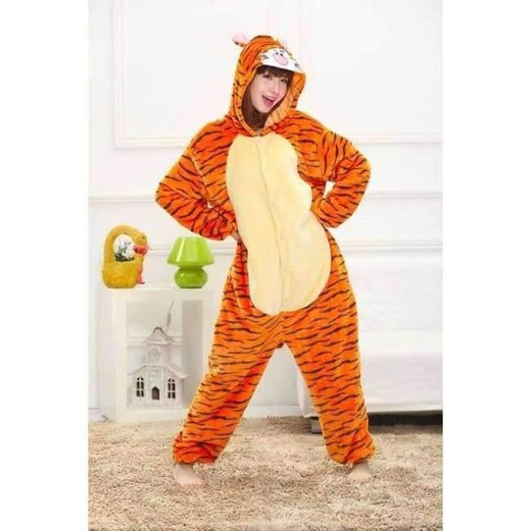 Planet Gates Tigger / S Halloween Wholesale Animal Stitch Star Unicorn onesie Adult Unisex Cosplay Costume Women Pajamas Sleepwear Adult Winter