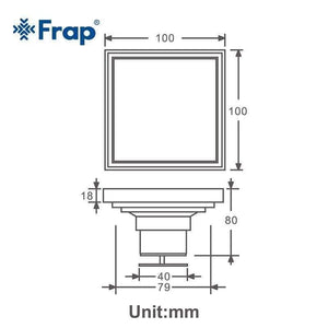Planet Gates Tile Insert Square Floor Waste Grates Bathroom Shower Drain Floor Drain Antique Fltro Ducha Drain Hair Invisible Y38080