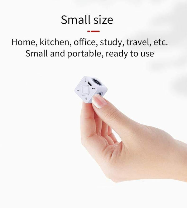 Timecube Timer Kitchen Cube Timer Rechargeable Stylish Mini Rubik timer 1-100 Minutes time management, Built-in gyroscope