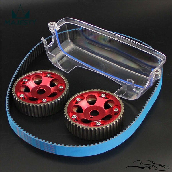 Planet Gates Timing Belt+Cam Gear Pulley Kit For T*oyota MK IV 2JZ-GTE 2JZ 93-02+ Cam Cover