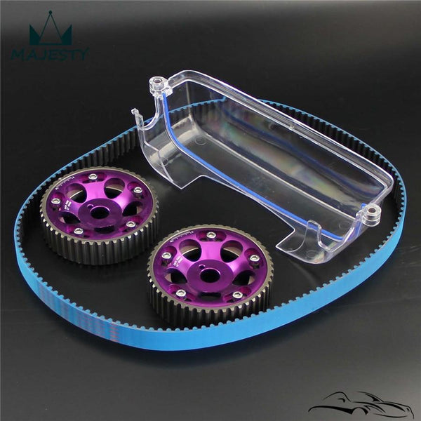 Planet Gates Timing Belt+Cam Gear Pulley Kit For T*oyota MK IV 2JZ-GTE 2JZ 93-02+ Cam Cover