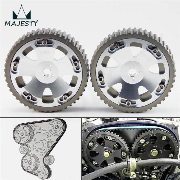 Planet Gates Timing Belt Cover +Cam Pulley w/ Belt For Lancer Evolution 4G63 EVO 4 5 6 7 8