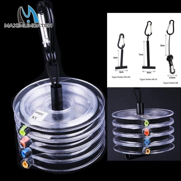 Planet Gates Tippet Line (2x,3x,4x,5x,6x,7x) Clear Fly Fishing Tippet Line with Tippet Holder & Spool Tender