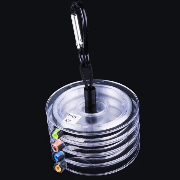 Planet Gates Tippet Line (2x,3x,4x,5x,6x,7x) Clear Fly Fishing Tippet Line with Tippet Holder & Spool Tender