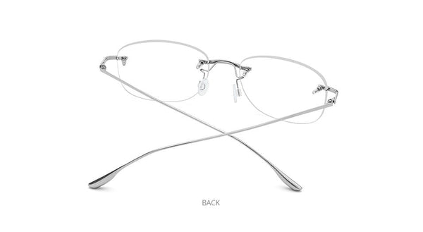 Planet Gates Titanium Alloy Glasses Frame Men 2020 New Women Rimless Prescription Square Eyeglasses Myopia Optical Korean Eyewear 8107