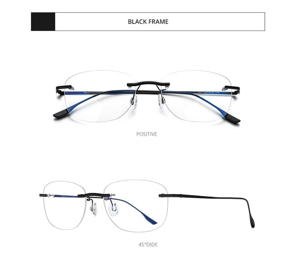 Planet Gates Titanium Alloy Glasses Frame Men 2020 New Women Rimless Prescription Square Eyeglasses Myopia Optical Korean Eyewear 8107