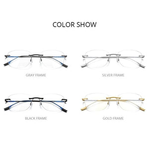 Planet Gates Titanium Alloy Glasses Frame Men 2020 New Women Rimless Prescription Square Eyeglasses Myopia Optical Korean Eyewear 8107