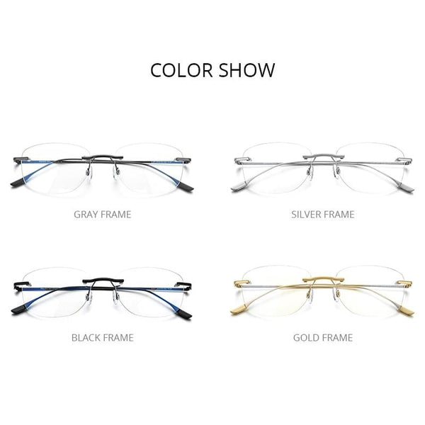 Planet Gates Titanium Alloy Glasses Frame Men 2020 New Women Rimless Prescription Square Eyeglasses Myopia Optical Korean Eyewear 8107