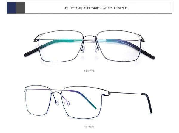 Planet Gates Titanium Alloy Glasses Frame Men Prescription Eyeglasses New Women Myopia Optical Korean Morten Screwless Eyewear 98624