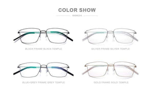 Planet Gates Titanium Alloy Glasses Frame Men Prescription Eyeglasses New Women Myopia Optical Korean Morten Screwless Eyewear 98624