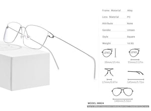 Planet Gates Titanium Alloy Glasses Frame Men Prescription Eyeglasses New Women Myopia Optical Korean Morten Screwless Eyewear 98624