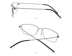 Planet Gates Titanium Alloy Glasses Frame Men Prescription Eyeglasses New Women Myopia Optical Korean Morten Screwless Eyewear 98624