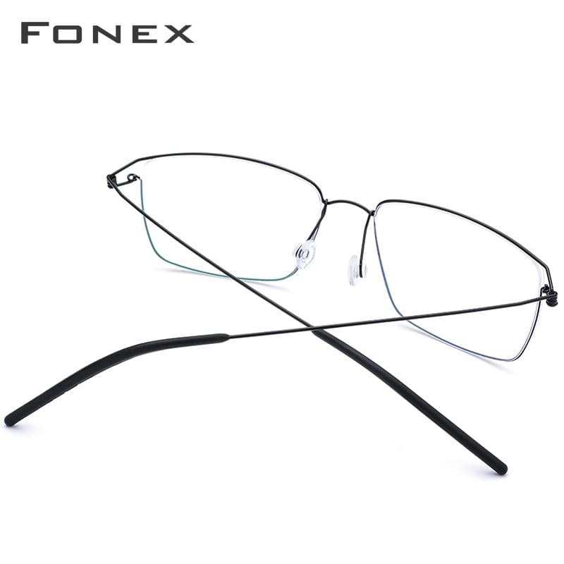 Planet Gates Titanium Alloy Glasses Frame Men Prescription Eyeglasses New Women Myopia Optical Korean Morten Screwless Eyewear 98624