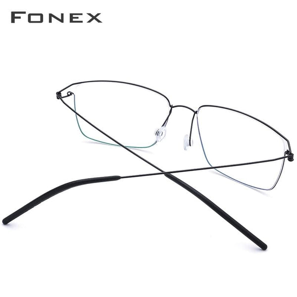 Planet Gates Titanium Alloy Glasses Frame Men Prescription Eyeglasses New Women Myopia Optical Korean Morten Screwless Eyewear 98624