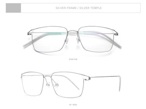 Planet Gates Titanium Alloy Glasses Frame Men Prescription Eyeglasses New Women Myopia Optical Korean Morten Screwless Eyewear 98624