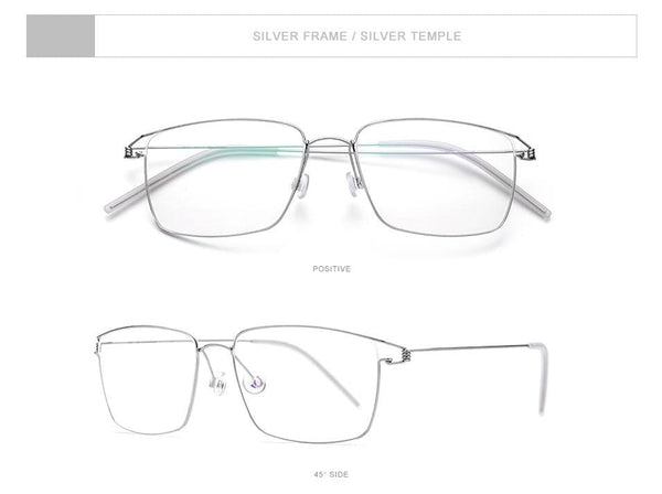 Planet Gates Titanium Alloy Glasses Frame Men Prescription Eyeglasses New Women Myopia Optical Korean Morten Screwless Eyewear 98624