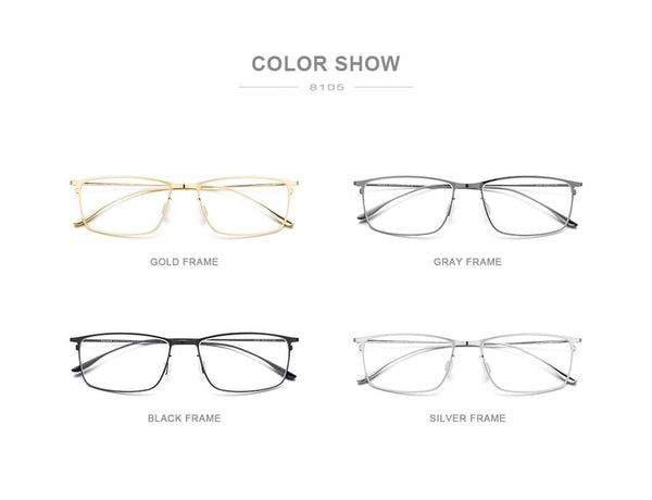 Planet Gates Titanium Alloy Glasses Frame Men Square Myopia Prescription Eyeglasses Frames 2020 New Full Optical Korean Eyewear 8105