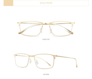 Planet Gates Titanium Alloy Glasses Frame Men Square Myopia Prescription Eyeglasses Frames 2020 New Full Optical Korean Eyewear 8105