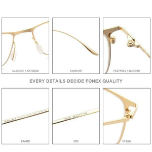 Planet Gates Titanium Alloy Glasses Frame Men Square Myopia Prescription Eyeglasses Frames 2020 New Full Optical Korean Eyewear 8105