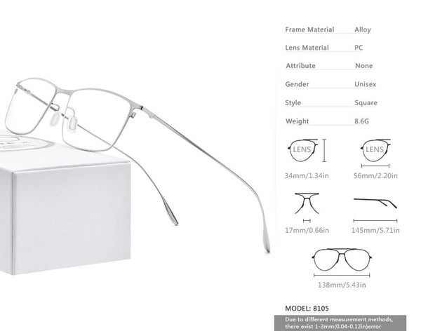 Planet Gates Titanium Alloy Glasses Frame Men Square Myopia Prescription Eyeglasses Frames 2020 New Full Optical Korean Eyewear 8105