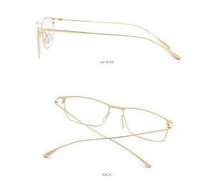 Planet Gates Titanium Alloy Glasses Frame Men Square Myopia Prescription Eyeglasses Frames 2020 New Full Optical Korean Eyewear 8105