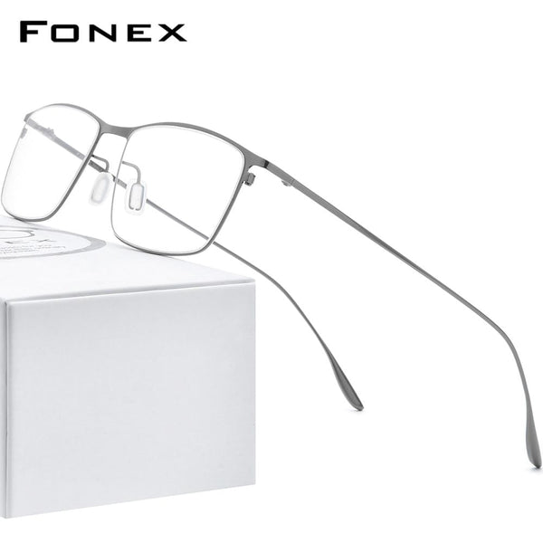 Planet Gates Titanium Alloy Glasses Frame Men Square Myopia Prescription Eyeglasses Frames 2020 New Full Optical Korean Eyewear 8105