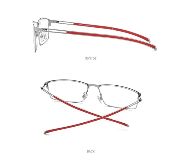 Planet Gates Titanium Alloy Glasses Frame Men  Square Prescription Eyeglasses Myopia Optical Frames Korean Screwless Eyewear F1010