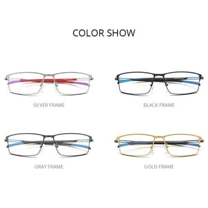 Planet Gates Titanium Alloy Glasses Frame Men  Square Prescription Eyeglasses Myopia Optical Frames Korean Screwless Eyewear F1010