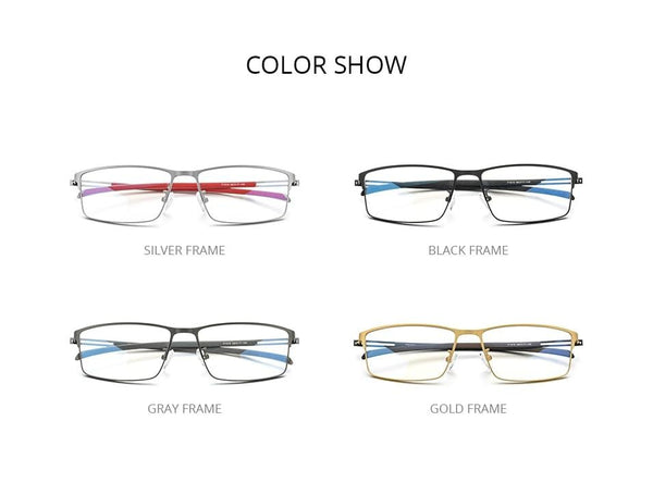 Planet Gates Titanium Alloy Glasses Frame Men  Square Prescription Eyeglasses Myopia Optical Frames Korean Screwless Eyewear F1010