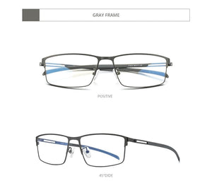 Planet Gates Titanium Alloy Glasses Frame Men  Square Prescription Eyeglasses Myopia Optical Frames Korean Screwless Eyewear F1010