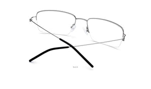 Planet Gates Titanium Alloy Optical Glasses Frame Men Half Prescription Eyeglasses Korean Women Myopia Screwless Eyewear 98623