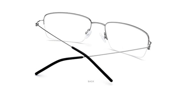 Planet Gates Titanium Alloy Optical Glasses Frame Men Half Prescription Eyeglasses Korean Women Myopia Screwless Eyewear 98623