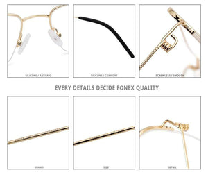 Planet Gates Titanium Alloy Optical Glasses Frame Men Half Prescription Eyeglasses Korean Women Myopia Screwless Eyewear 98623