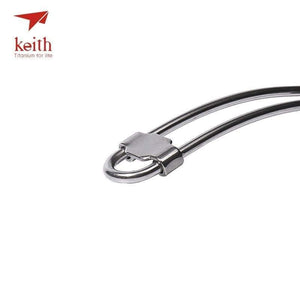 Planet Gates Titanium Folding Spork Portable Outdoor Camping Cutlery Travel Tableware Picnic Hiking Convenient Fork Spoon Only 17.5g