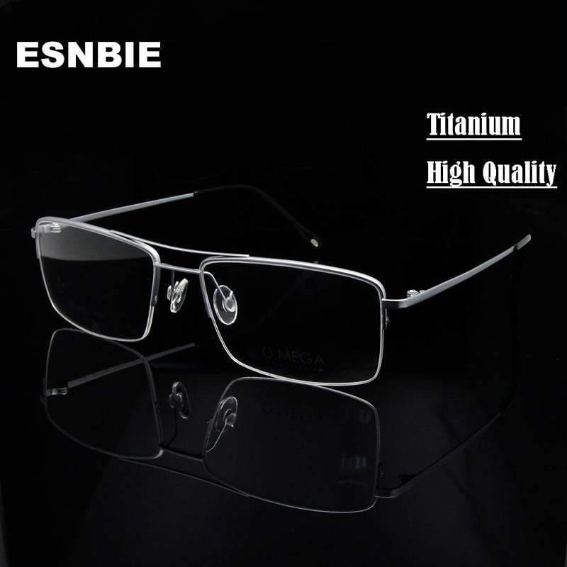 Planet Gates Titanium frame black Titanium Glasses Frame Men Half Rim Eyeglasses Pilot Glass Eyewear Business Man Spectacle Frame