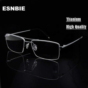 Planet Gates Titanium frame black Titanium Glasses Frame Men Half Rim Eyeglasses Pilot Glass Eyewear Business Man Spectacle Frame
