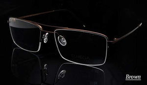 Planet Gates Titanium frame black Titanium Glasses Frame Men Half Rim Eyeglasses Pilot Glass Eyewear Business Man Spectacle Frame