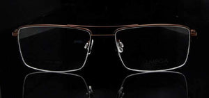 Planet Gates Titanium frame black Titanium Glasses Frame Men Half Rim Eyeglasses Pilot Glass Eyewear Business Man Spectacle Frame