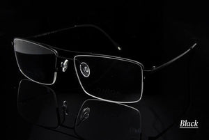 Planet Gates Titanium frame black Titanium Glasses Frame Men Half Rim Eyeglasses Pilot Glass Eyewear Business Man Spectacle Frame
