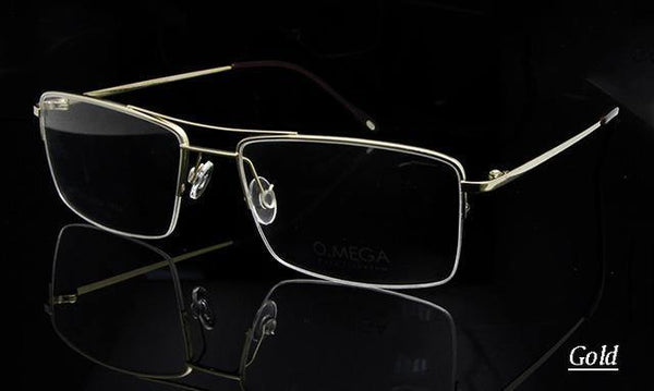 Planet Gates Titanium frame gold Titanium Glasses Frame Men Half Rim Eyeglasses Pilot Glass Eyewear Business Man Spectacle Frame